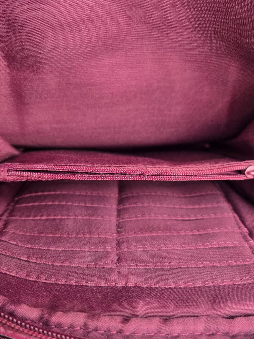 Rosetti Vintage Faux Leather Crossbody Bag - Burgundy Pebbled Utility Purse Y2K - Picture 8 of 8